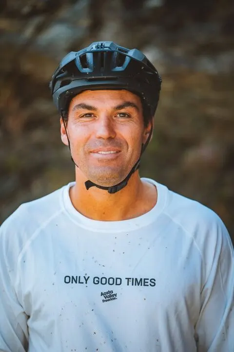 Massimo Ferro in bici